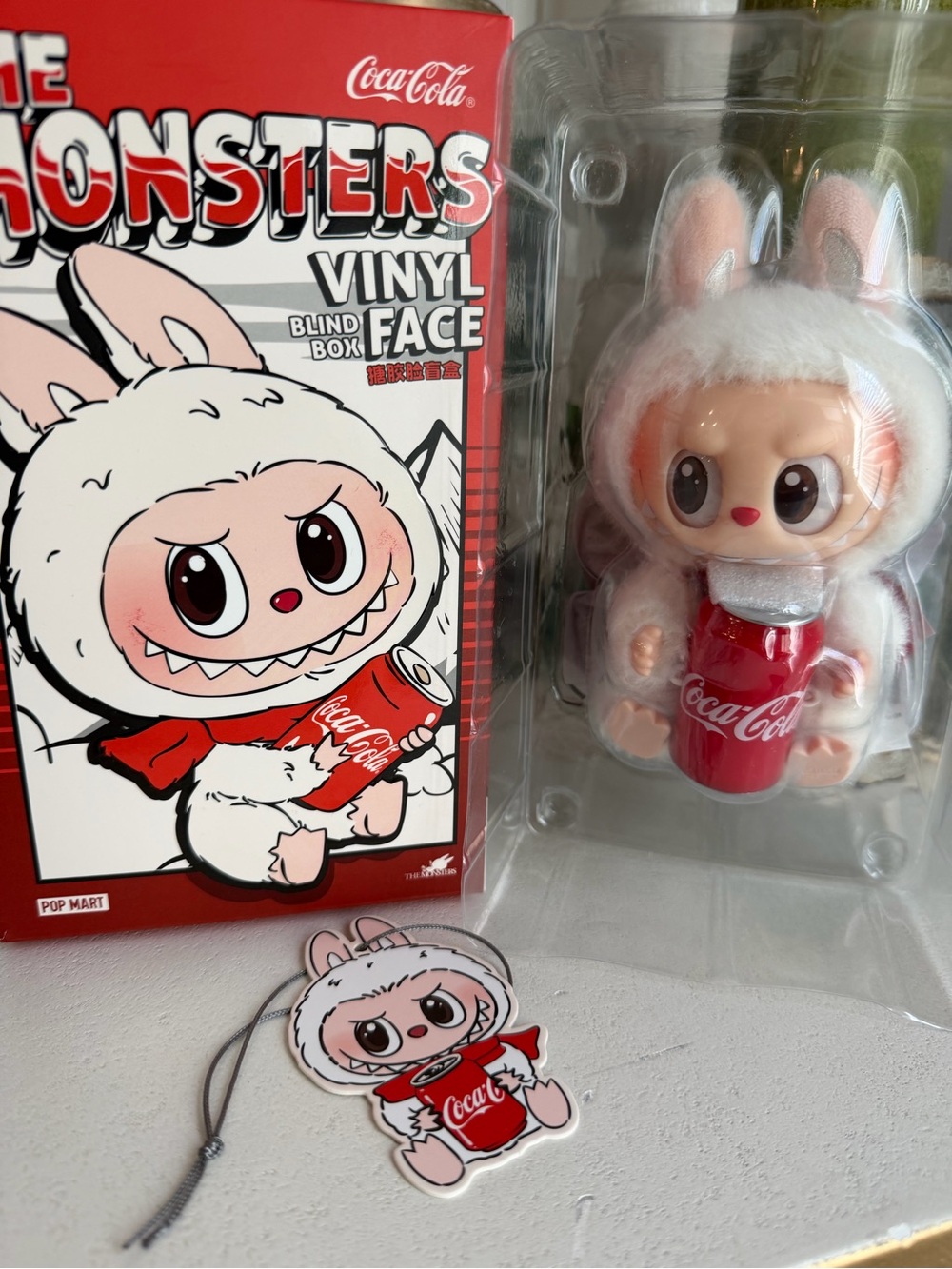 Pop Mart Coca-Cola Labubu Vinyl Face Plush Pendant- Surprise Shake
